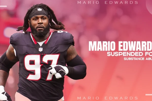 mario edwards suspended for substance abuse