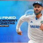 kohli fined 20 match fee