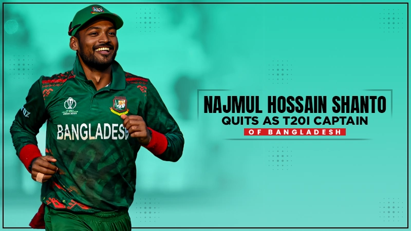 Najmul Hossain Shanto quits as T20I captain