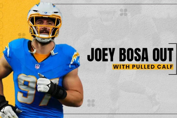 joey bosa out with pulled calf