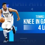 karl anthony towns hurt knee in game 4 loss to pacers