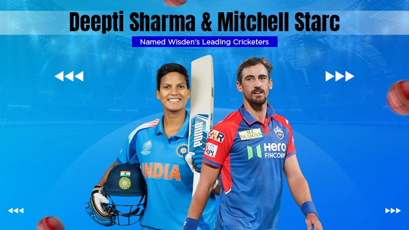 Mitchell Starc and Deepti Sharma