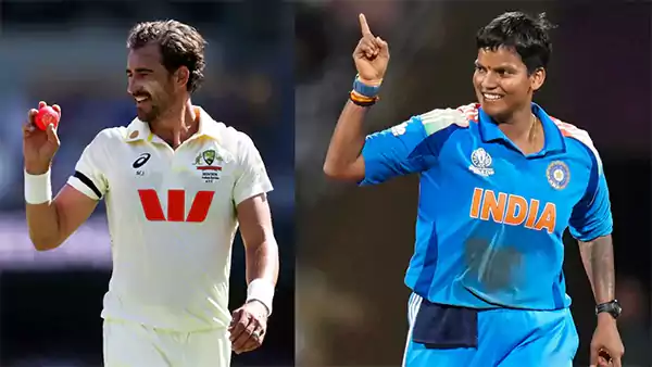 Mitchell Starc and Deepti Sharma