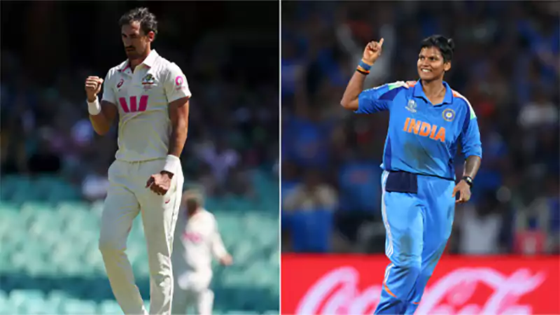 d-Mitchell Starc and Deepti Sharma