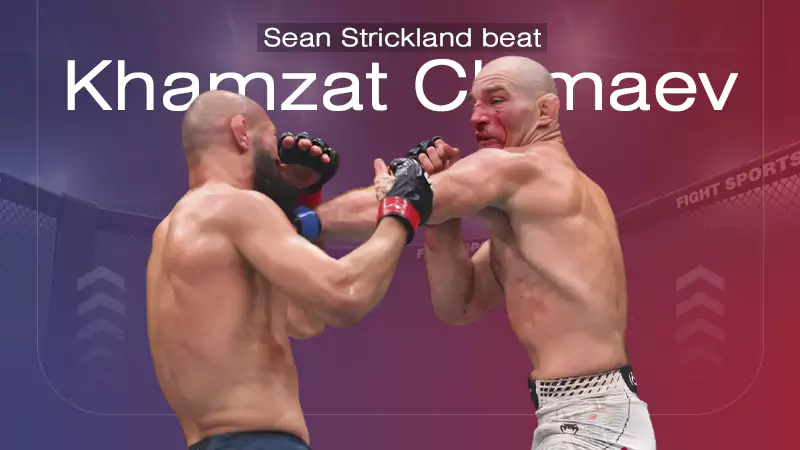 Sean Strickland beat Khamzat Chimaev
