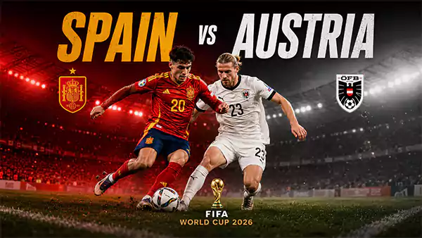Spain vs Austria FIFA World Cup 2026